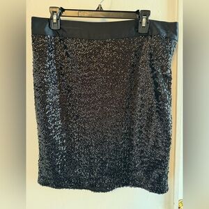 Black Sequin Skirt